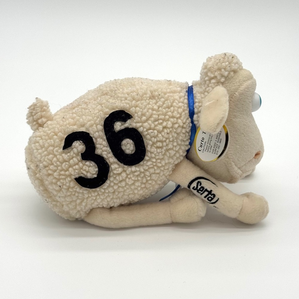Serta Sheep Plush 36 Stuffed Animal Mattress Promo Blue Ribbon Toy